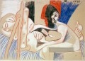 Der Künstler und sein Modell L artiste et son modele 8 1970 kubist Pablo Picasso